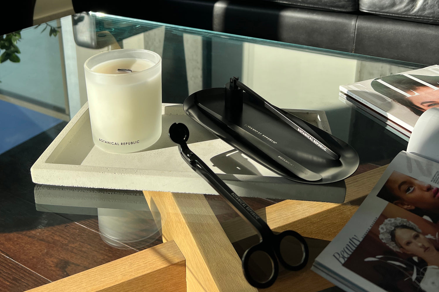 Aromatic Candle and Candle Care Kit by Botanical Republic